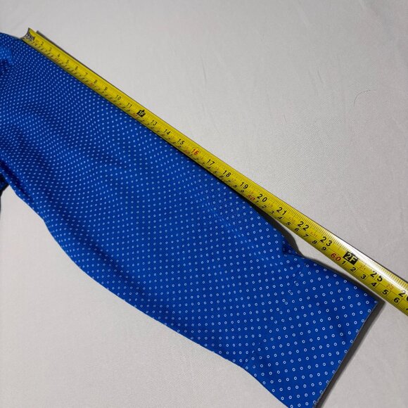 Van Heusen Air Blue Geometric Print Dress Shirt 16.5 34/35 Regular Fit Stretch - Picture 10 of 10